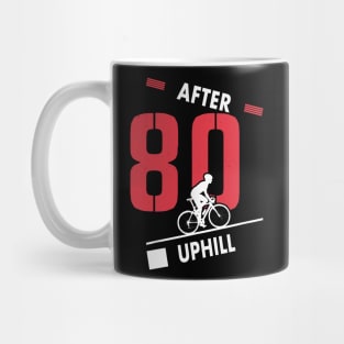 Cyclist 80th Birthday Cycling Dad Bicycle Racer 80 Years Mug